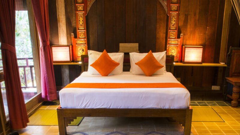 Grand Lotus double twin bedroom at Maisons Watkor.